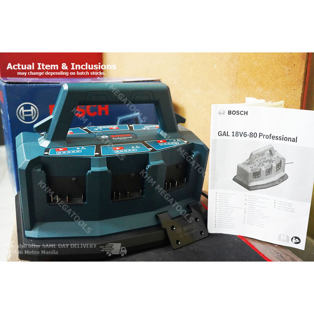 Bosch, Bosch GAL 18V6-80 6-Schacht-Akkuladegerät